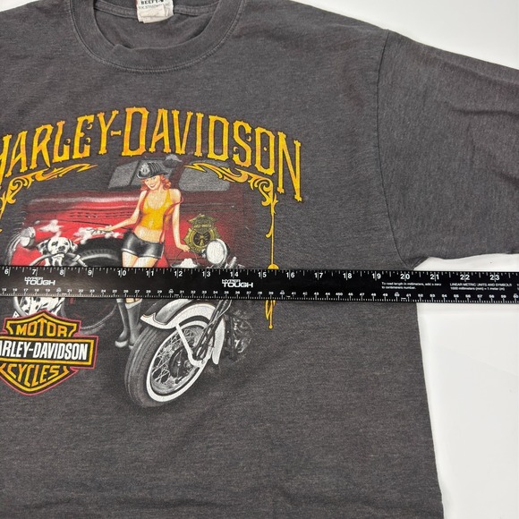 Y2K Harley Davidson Workman T-Shirt Mens Size L Nevada Biker Motorcycle - Picture 7 of 8